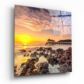 Sunrise Glass Wall Art.